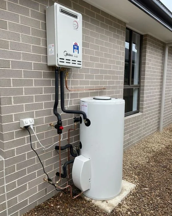 Residential hot water system installation