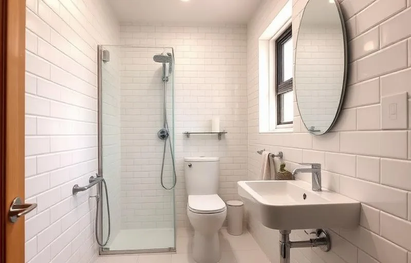 Residential plumbing — modern bathroom renovation